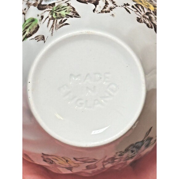 Johnson Brothers Staffordshire Multicolor Floral Brown Bouquet Flat Cup * - Picture 2 of 8